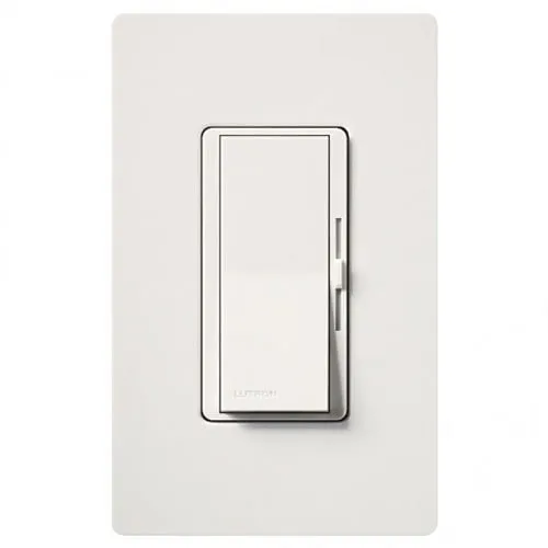 Lutron DVCL-153P-WH Diva CL Dimmer for LED/CFL/HAL/INC, White