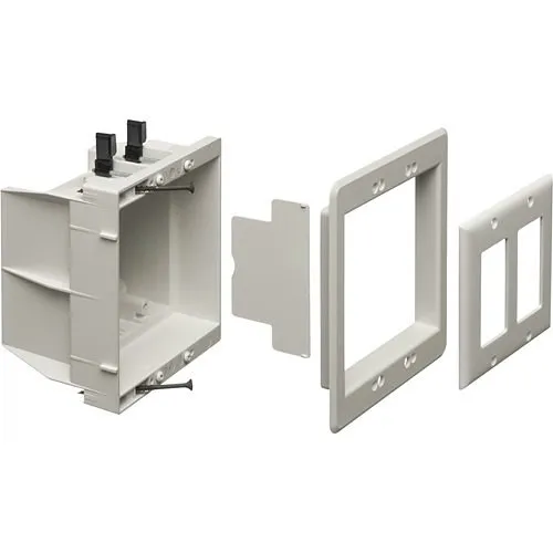 Arlington DVFR2W Recessed indoor inbox for new and retrofit construction, Gang, White