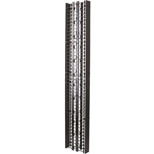 Ortronics DVMS706 7' Standard Vertical Cable Management Cage with Cover Double Sided, 84"H 13.17"W 6"D