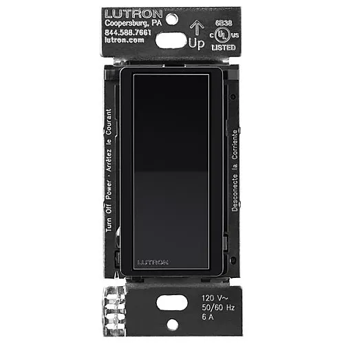 Lutron DVRF-AS-BL Claro Smart Accessory Switch, Black