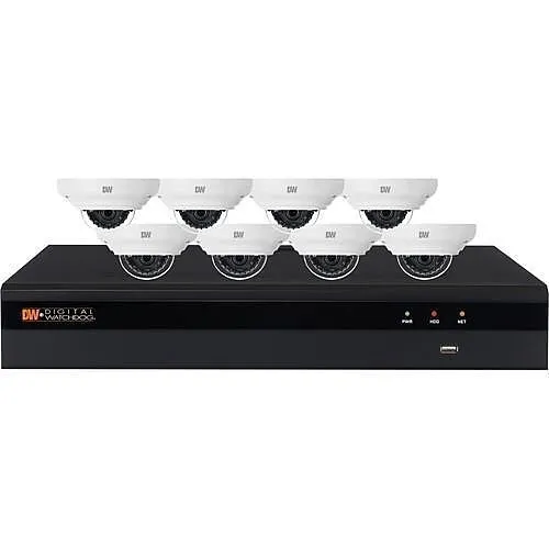 Digital Watchdog DW-VP12V7BUN28 Vmax Ip G4 with Vandal Dome Ip Cameras Kits