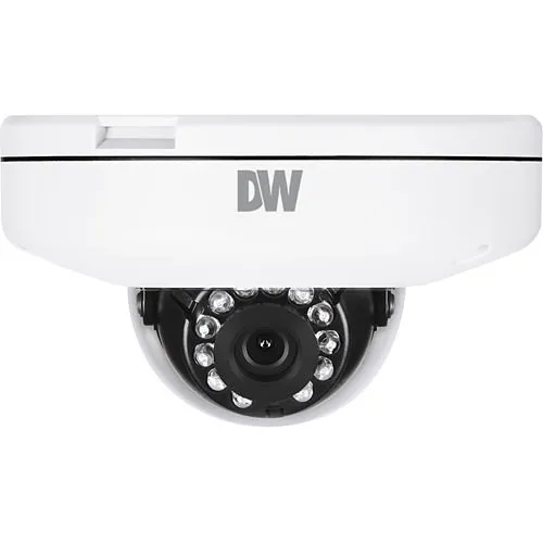 Digital Watchdog DWC-MF5WI8TW MEGApix 5MP Ultra Low-Profile Vandal Dome IP Camera, 8mm Fixed Lens, White