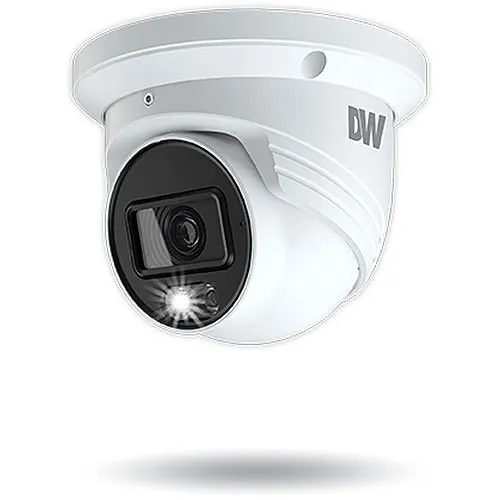 Digital Watchdog DWC-MT95WW28TW MEGApix 5MP Turret IP Camera with White Light LEDs, 2.8mm Fixed Lens, White