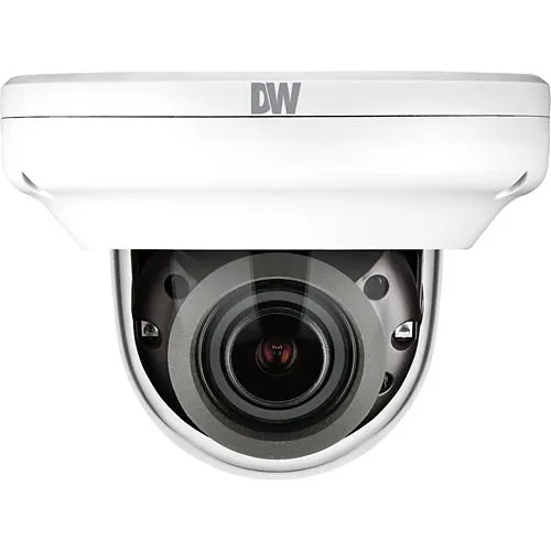 Digital Watchdog DWC-MVC8WIATW MEGApix IVA 4K Low-Profile IR Vandal Dome IP Camera, 2.7-13.5mm Varifocal Lens, White