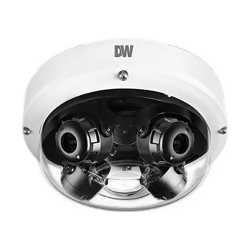 Digital Watchdog DWC-PVX20WATX MEGApix Flex 4-in-1 4x5.14MP Customizable Outdoor Vandal Dome IP Camera, (4) 2.8-8.0mm Lens