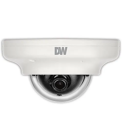 Digital Watchdog DWC-V7553W Star-Light Plus 5MP Ultra-Low-Profile Vandal Dome Camera, 2.8mm Fixed Lens, White