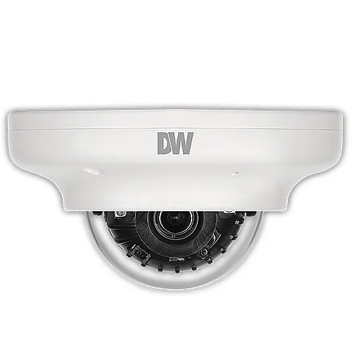 Digital Watchdog DWC-V7553WTIR Star-Light Plus 5MP Ultra-Low-Profile IR Vandal Dome Camera, 2.8mm Fixed Lens, White