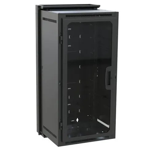 Middle Atlantic DWR-24-17PD Pivoting Rack, Plexi Front Door, 17" Depth, Wall Mounted, 24U