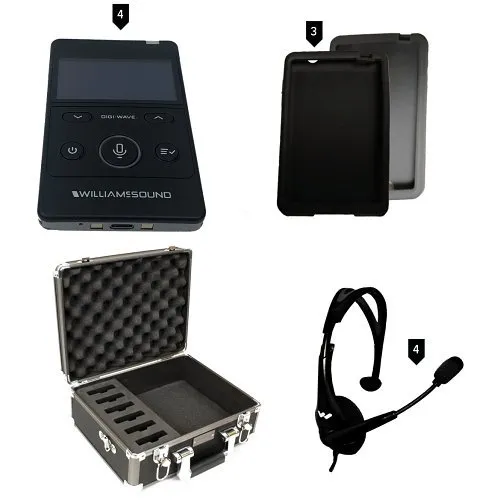 Williams AV DWS COM 400 Digi-Wave 400 Series Wireless Intercom System for up to 4-Participants