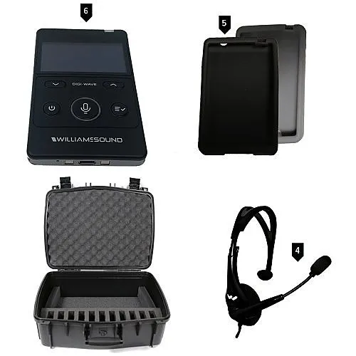 Williams AV DWS COM 400 Digi-Wave 400 Series Wireless Intercom System for up to 6-Participants