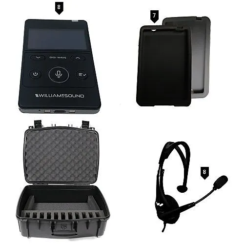 Williams AV DWS COM 400 Digi-Wave 400 Series Wireless Intercom System for up to 8-Participants