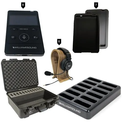 Williams AV DWS COM PRO 400 Digi-Wave 400 Series Wireless Intercom System for up to 8-Participants