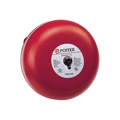 Potter PBA-2410 PBA Series 10" AC Powered Bell, 24V AC