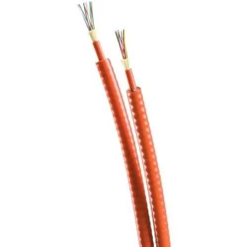 OCC DX006DWLS9ORI2 DX Series Fiber Optic Cable, 62.5/125Mu Tight Buffer Multimode Distribution Fiber, Type OFNR, Laser Ultra-Fox Fiber, Interlocked Armor, PVC Jacket, Orange