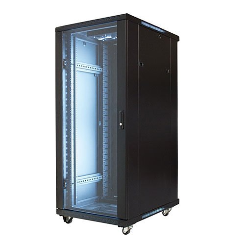 VMP EREN-27E1K 19" Equipment Rack Enclosure with Shelves and Blanks, 1000mm Depth, 27U RMS