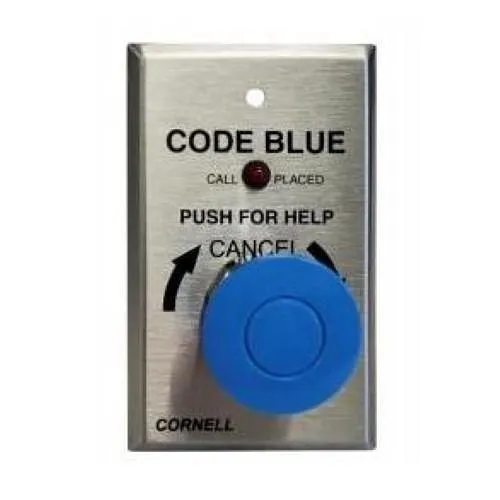 Cornell E-108CB Emergency Station Code Blue with Call Placed Light and Cancel Button
