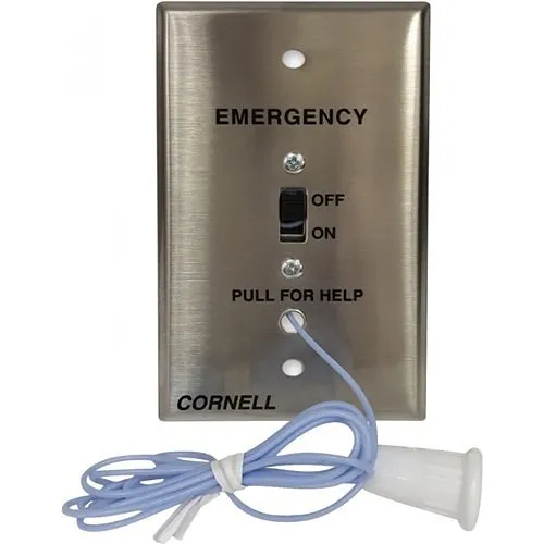 Alpha E-114 Emergency Pull Cord Stations, Push On, Push Off