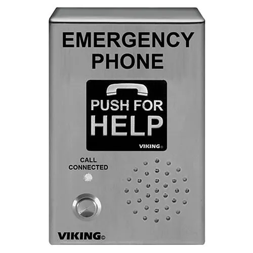 Viking E-1600-03-IP VOIP Stainless Steel Emergency Phone, Handsfree