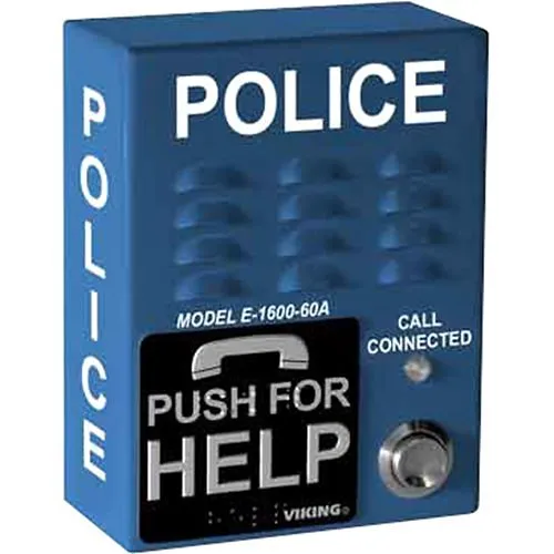 Viking E-1600-60A-EWP Emergency Phone, Weather Resistant, Blue