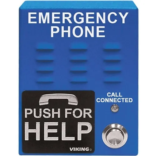 Viking E-1600-65-IPEWP VoIP Emergency Phone with Enhanced Weather Protection (EWP), Blue
