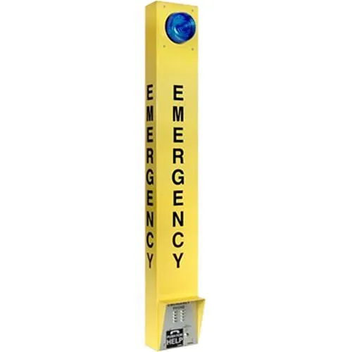 Viking E-1600A-BLT-EWP ADA Compliant Emergency Tower Phone with LED Beacon and Strobe Light, Built-In Dialer, Digital Voice Announcer and Enhanced Weather Protection