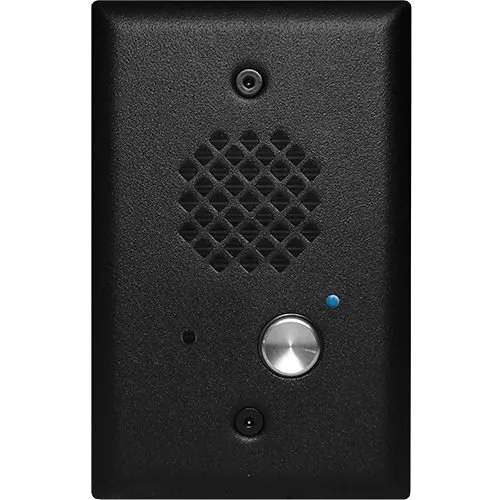 Viking E-40-BK-EWP 1-Gang Entry Compact Phone with Enhanced Weather Protection, Telephone Line Powered, Black