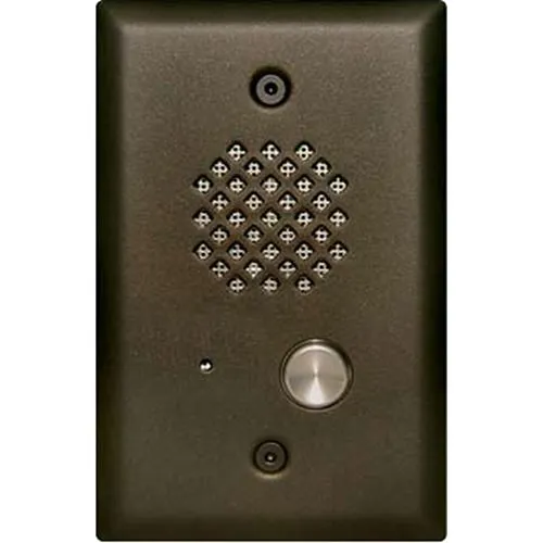 Viking E-40-BN-EWP 1-Gang Entry Compact Phone with Enhanced Weather Protection, Telephone Line Powered, Bronze