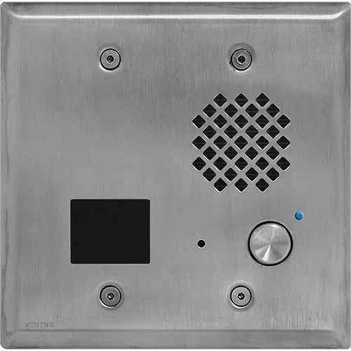 Viking E-70-SS 2-Gang Brushed Stainless-Steel Entry Compact Phone with Proximity Reader
