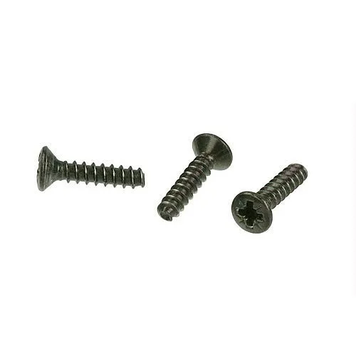 NEUTRIK E-SCREW1-12 Self-Tapping Countersunk PLASTITE Screw 2.9x1.06 Tri-Rondular Configurations, 12mm Long, Black