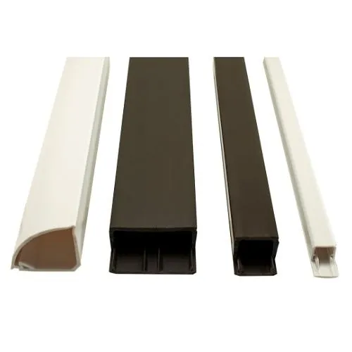 GRI E-Z 58 6-B 5/8" 1/2" Duct Raceway, 6' Lengths, 6-Pack, Brown