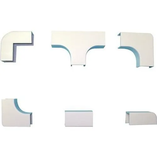 GRI E-Z 58 COM-W Duct Raceway Combo Pack, White, 12-Piece, Includes (2) Inside Corner, (2) Outside Corner, (2) Splice/Coupling, (2) Right Angle, (2) Tee and (2) End Cap