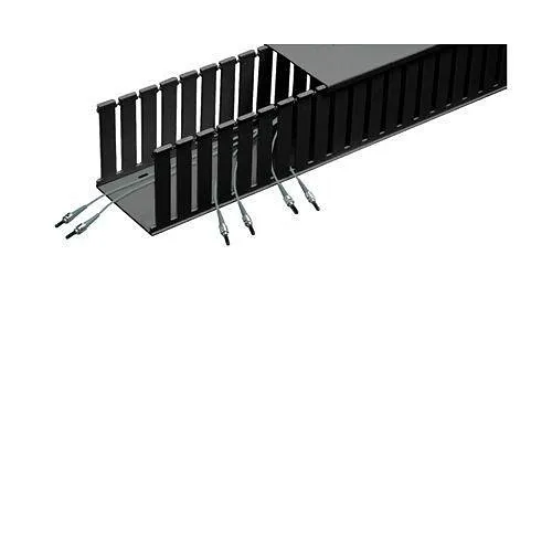 Panduit E4X4BL6 Cable Duct, 4x4 Wiring Duct, 6' Long, Black