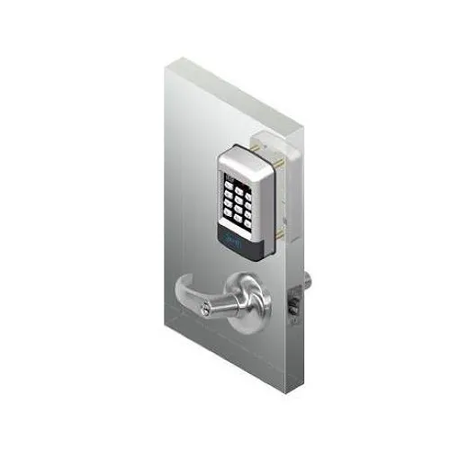 SDC E75PQG1Q E75 Series Standalone Cylindrical Lockset, Keypad with Prox, Galaxy Rose, 626 Dull Chrome
