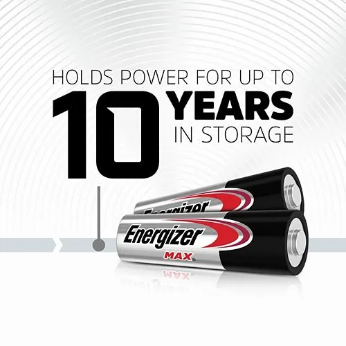 Energizer Max Alkaline AA Batteries, 2 Pack