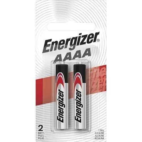 Energizer E96BP-2 1.5V AAAA Alkaline Battery, 2-Pack