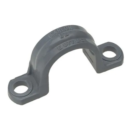 ABB E977DC Carlon 2-Hole Conduit Clamp for 1/2", PVC, Gray
