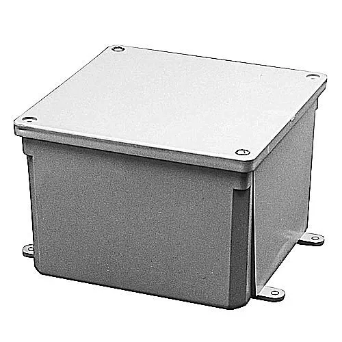 ABB E989RRR-UPC Molded Junction Box, 6"L x 6"W x 6"D, PVC,