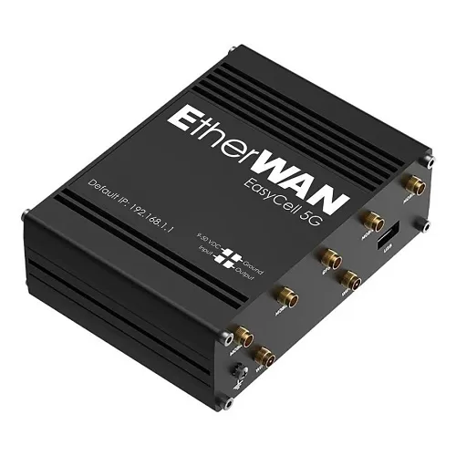 EtherWAN EasyCell 5G Hardened 5G Router with HexaCloud Device Monitoring and WAN Failover