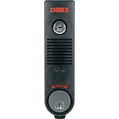 Detex EAX-500BK Battery Powered Door Alarm, Black