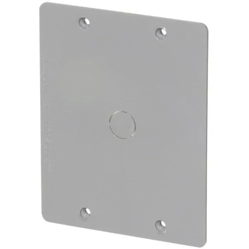 Arlington EB0708BP 7 x 8 x 3.5 in Heavy-Duty Non-Metallic Enclosure Box with Back Plate, NEMA3R, Gray