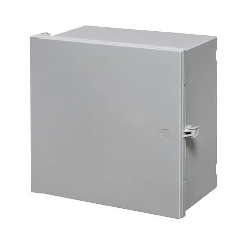 Arlington EB12126 Heavy-Duty Non-Metallic Enclosure Box, 12 x 12 x 6in, NEMA3R. Gray