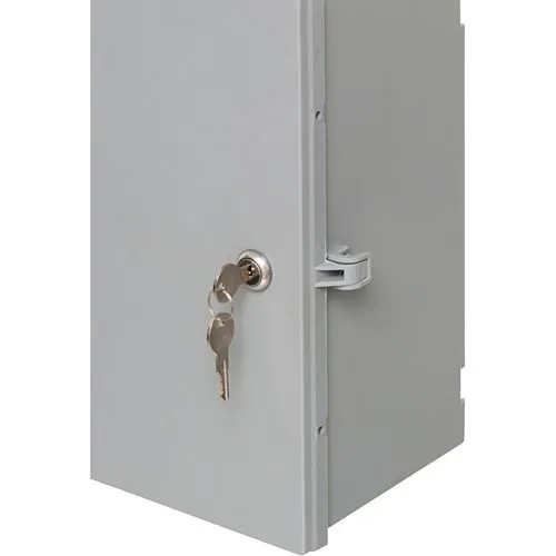 Arlington EB12126 Heavy-Duty Non-Metallic Enclosure Box, 12 x 12 x 6in, NEMA3R. Gray