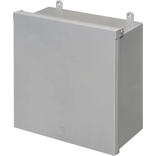 Arlington EB12126 Heavy-Duty Non-Metallic Enclosure Box, 12 x 12 x 6in, NEMA3R. Gray