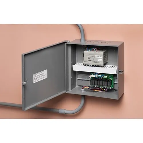 Arlington EB1212BP Heavy-Duty Non-Metallic Enclosure Box with Removable Back Plate, 12 x 12 x 4, NEMA3R. Gray