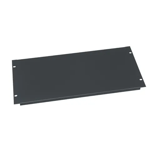 Middle Atlantic EB5 5U RMS Blank Rack Panel, Flat, Flanged, Steel, Black Powder Coat