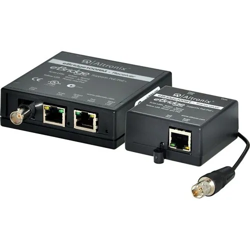 Altronix eBridge100STR EoC Single-Port Adapter Kit, 100Mbps, Passes PoE/PoE+, (Replaces eBridge4SK)