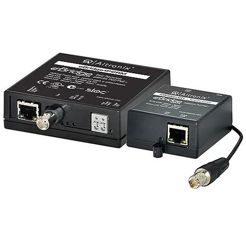 Altronix EBRIDGE1STR EoC Single-Port Adapter Kit, 25Mbps, Passes PoE/PoE+, Includes Receiver and Small Transceiver