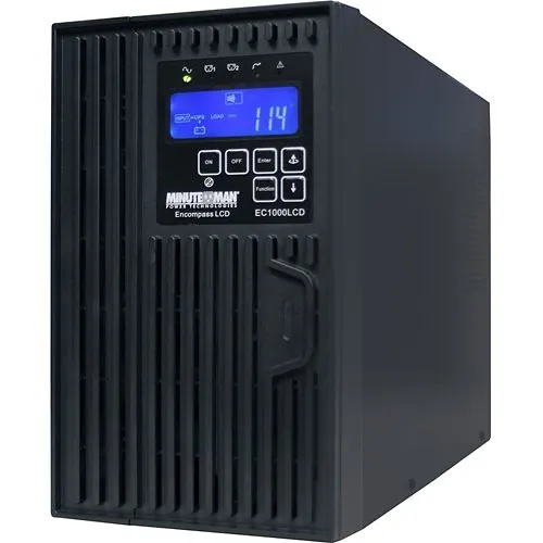 Minuteman EC1000LCD 1000VA On-Line Tower UPS with 0utlets