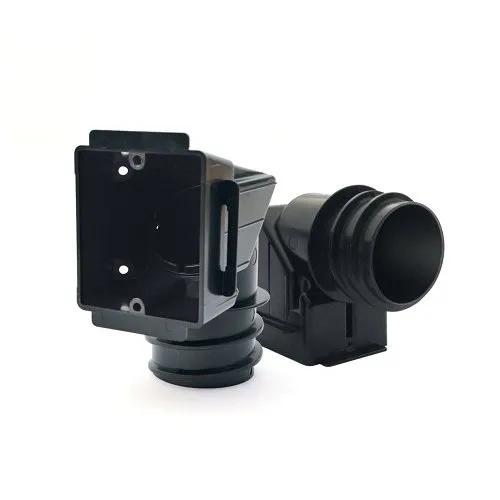 MantelMount EC43 Cable Routing Box with Movable 360° Rotational Sleeve, Black Matte