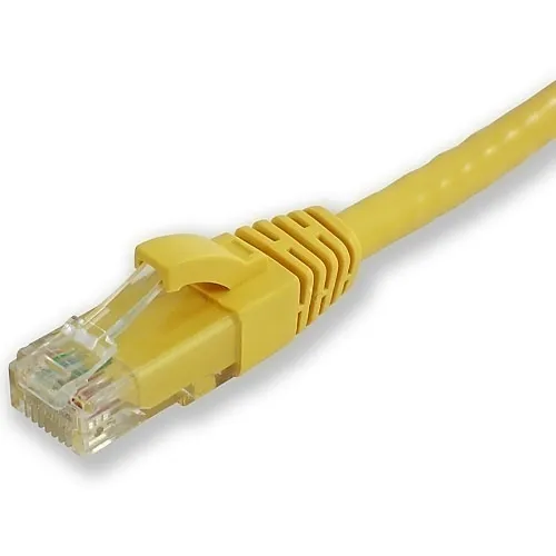 Lynn Electronics ECAT5-4PR-10-YEB CHOICE CAT5(e) 24AWG Stranded Ethernet Patch Cable with Molded Boot, 10', Yellow